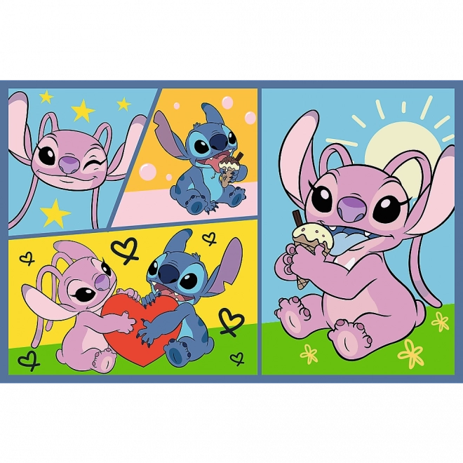 Puzzle 2x70 - Disney Lilo et Stitch - Sans ennui avec Stitch