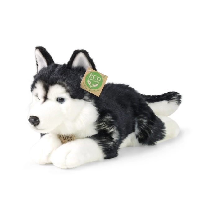 Chien husky en peluche 36 cm ÉCOLOGIQUE
