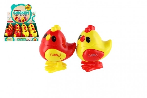 Poussin à remonter plastique 7x9cm 2 couleurs 12 pièces en boîte