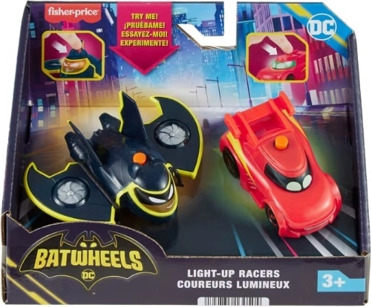 véhicules lumineux DC Batwheels – set de 2 pièces