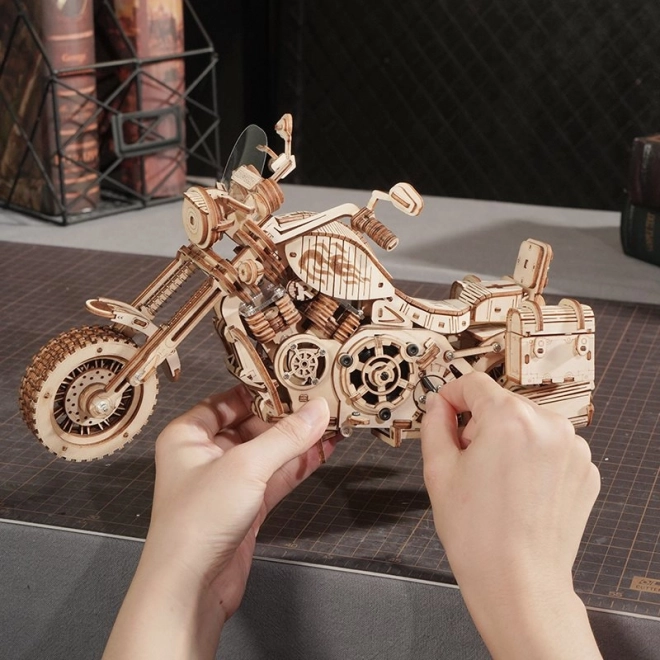 Moto Cruiser LK504 - Maquette en bois 3D