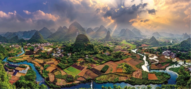 GIBSONS puzzle panoramique paysage imposant (636 pièces)