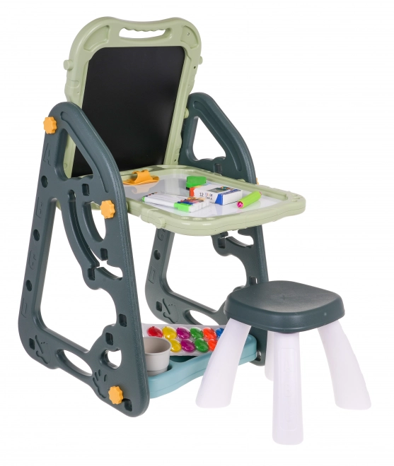 Tableau multifonctionnel pour enfants 3+ avec tableau magnétique et petite chaise