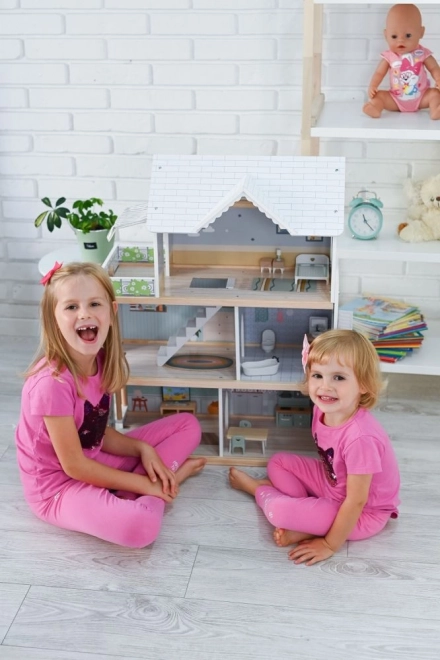 Grande maison de poupées en bois