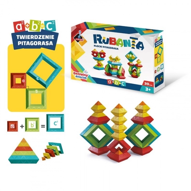 Cubes Pythagoras Rubanta 30 pièces