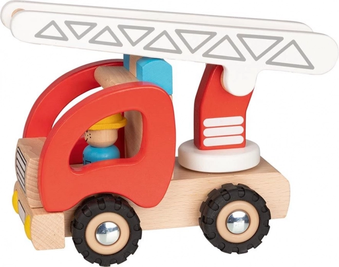 Camion de pompier avec échelle