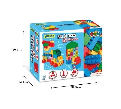 Jeu de Construction Grandes Briques 51 Pièces