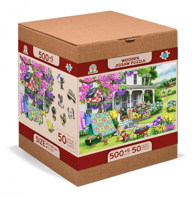 Puzzle en bois Jardin de campagne de WOODEN CITY