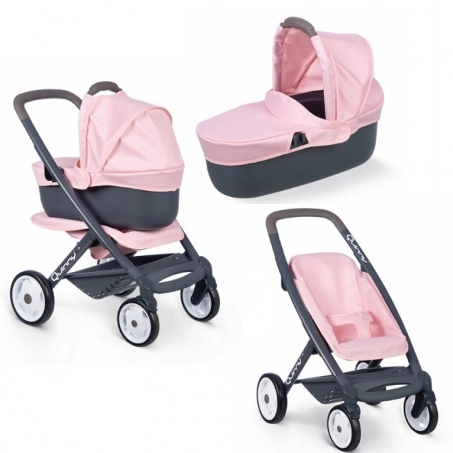Poussette combinée Maxi Cosi rose clair pour poupées