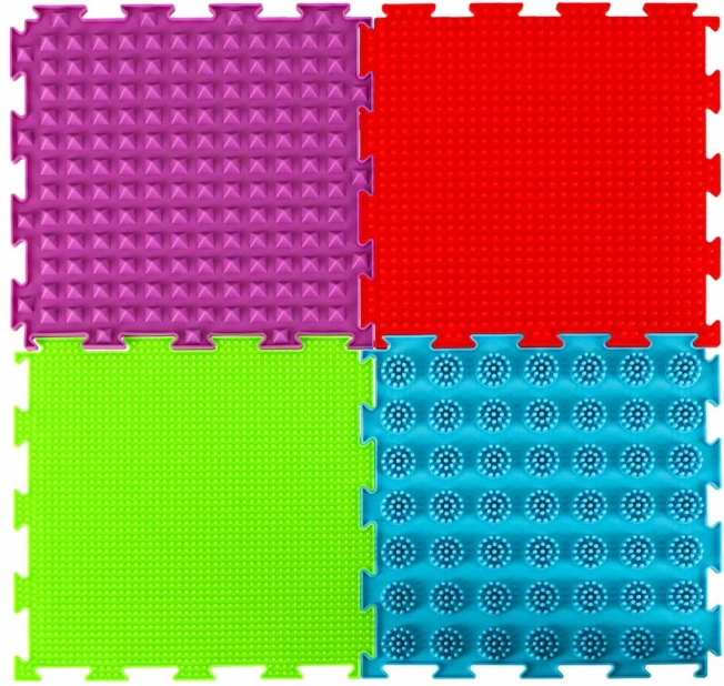 Tapis puzzle sensoriel orthopédique pour massage des pieds