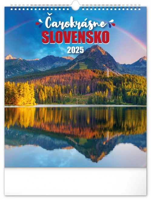 NOTIQUE Calendrier mural Slovensko enchanteur 2025, 30 x 34 cm