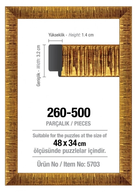 ART PUZZLE Cadre pour puzzle 48x34cm doré (5703)