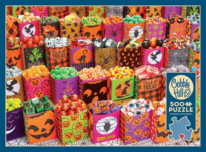 Puzzle COBBLE HILL Bonbons d'Halloween 500 pièces