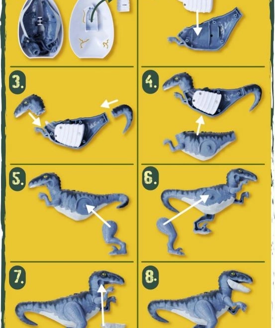 Figurine de dinosaure lumineuse dans un œuf
