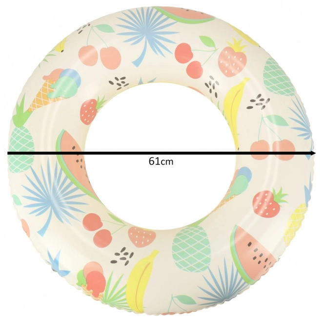 Bague gonflable pour enfants avec motif de fruits