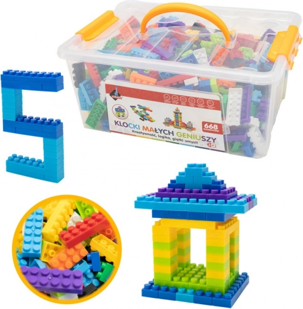 Blocs des petits génies basic – 668 pièces de plaquettes de construction