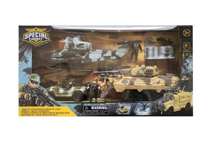 Ensemble militaire avec figurines