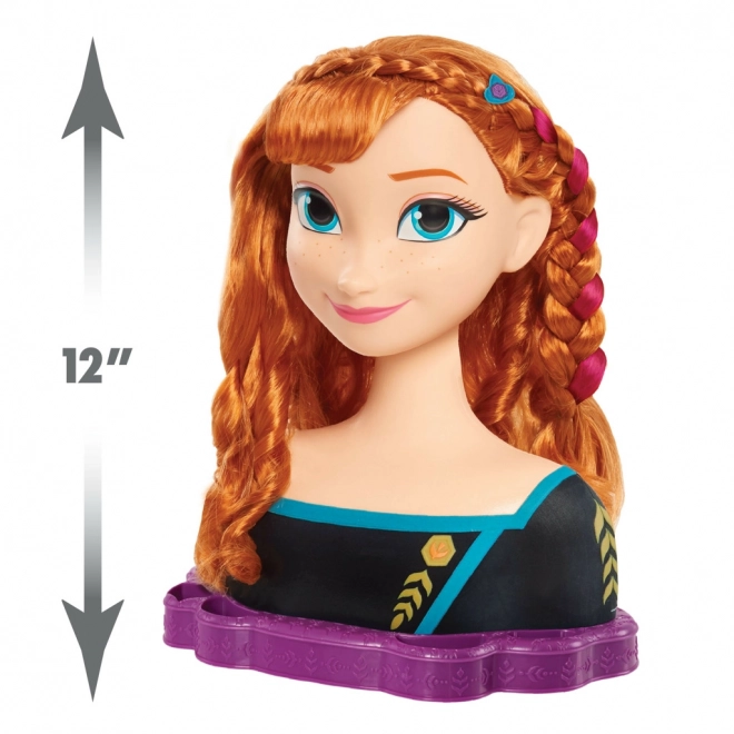 Tête de coiffure de luxe Anna du Royaume de Glace