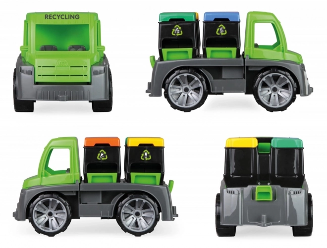 Auto Truxx avec conteneurs et figurine plastique 28 cm dans boîte 39x16x22 cm 24m+