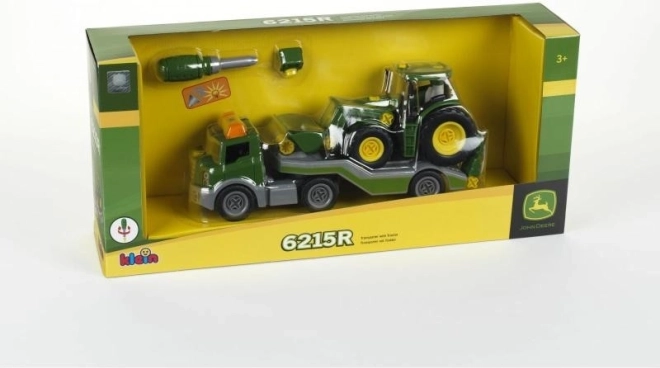 Tracteur JOHN DEERE à assembler sur remorque de dépannage