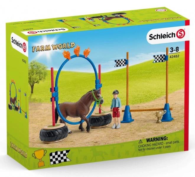 Schleich Farm World Course d'Agilité pour Poneys