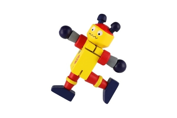 Robot en bois 12cm à partir de 18 mois - 1 pièce