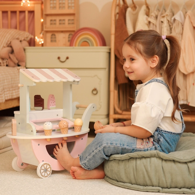 Charrette en bois avec glace WOOPIE Vert