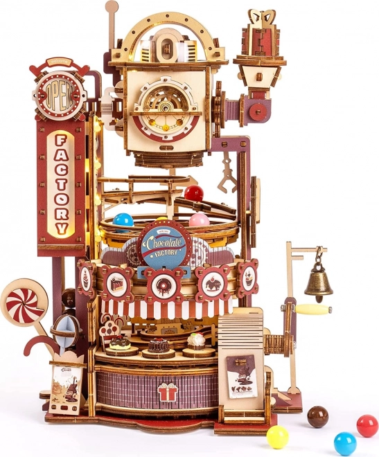 RoboTime 3D casse-tête piste à billes Usine de chocolat