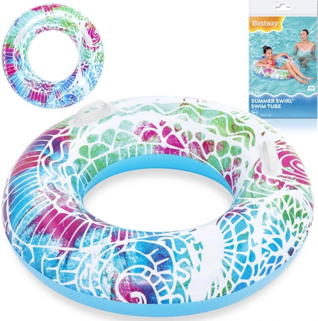 Bestway bouée gonflable avec poignées 91 cm – Multicolore