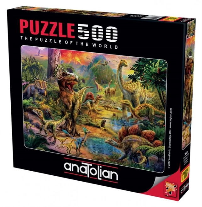Puzzle Anatolian Royaume des Dinosaures 500 pièces