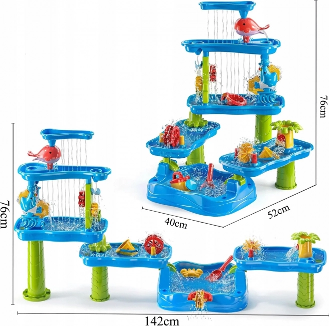 Aire de jeu interactive aquatique et sablonneuse Woopie