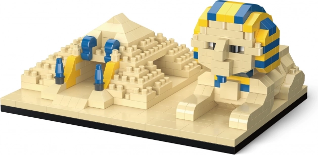 jeu de construction pyramide avec sphinx 410 pièces