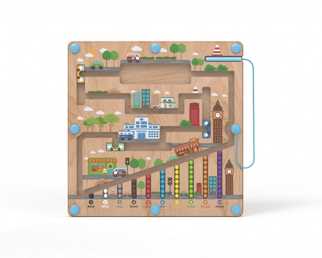 Planche de jeu magnétique pour enfants Ville