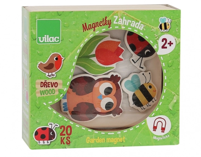 Vilac Aimants en bois jardin 20pcs