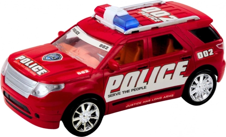 Véhicule radio détaillé avec rampe lumineuse