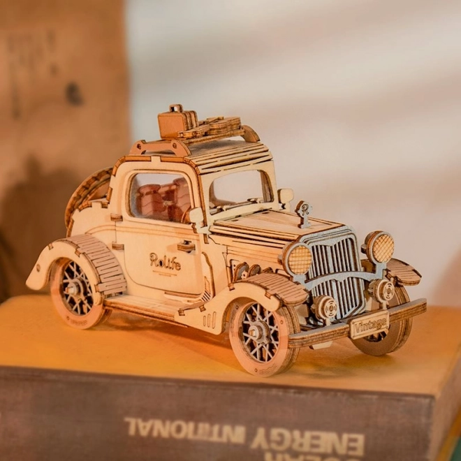 Automobile Vintage - puzzle 3D en bois moderne