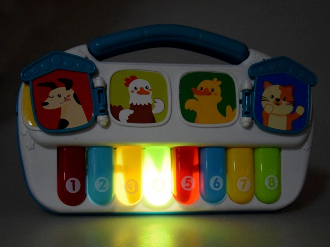 Clavier musical joyeux avec animaux