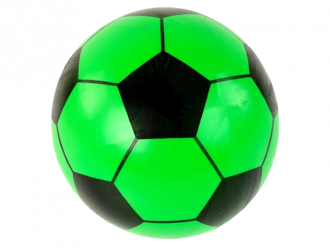 Balle en caoutchouc noire et verte, grande de 23 cm, légère