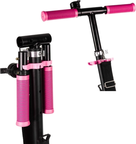 Trottinette de ville pliable pour enfants avec grandes roues (200 mm) – rose