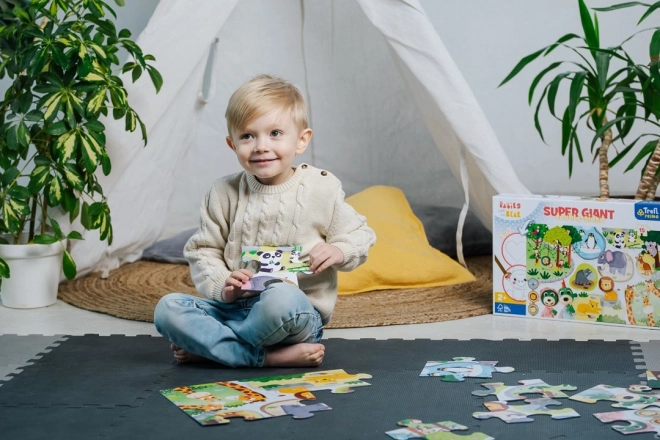 Puzzle recto-verso Treflíci et bébés 15 pièces