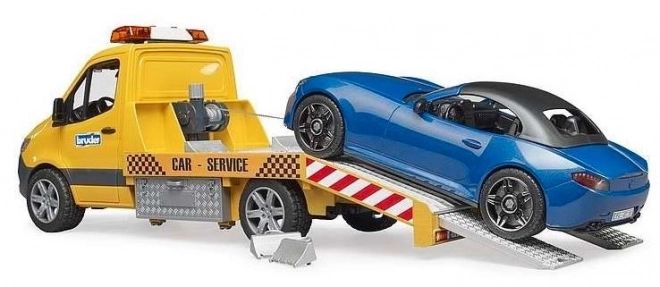Bruder Voiture de remorquage MB Sprinter avec voiture de sport