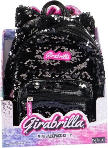 Sac à dos GIRABRILLA chat noir à sequins