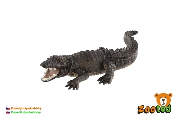 Crocodile d'Afrique de l'Ouest en plastique 17cm en sachet