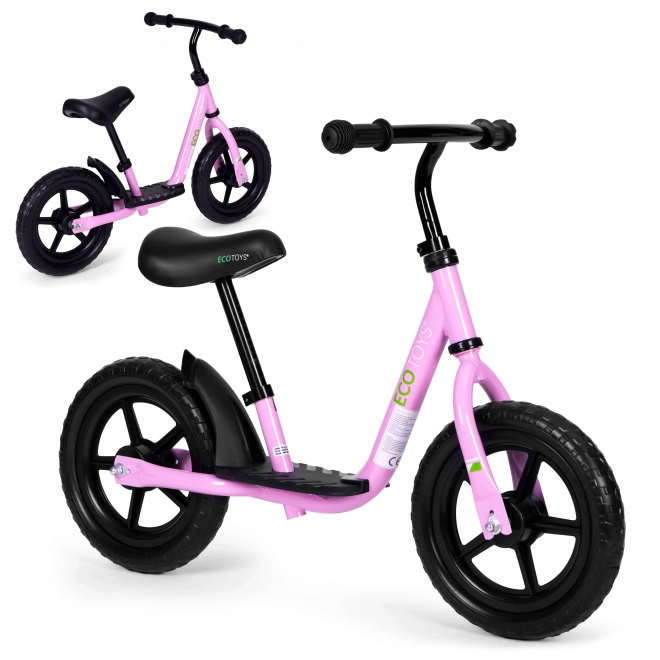 Draisienne pour enfants avec plateforme ECOTOYS rose