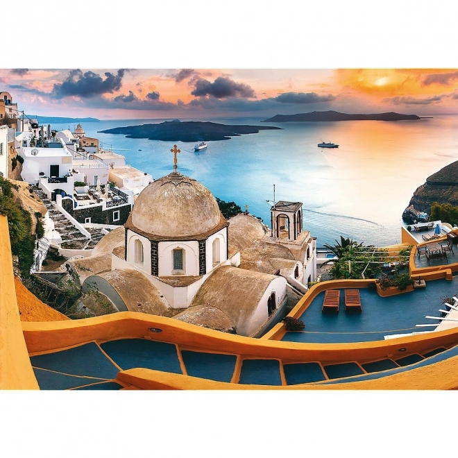 Puzzle 1000 pièces – Santorin féerique Trefl