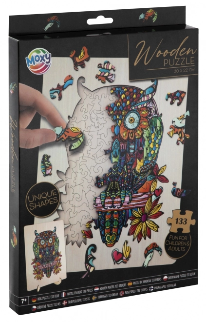 Puzzle silhouette hibou