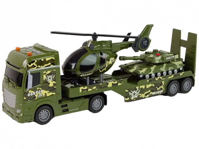 Jeu de construction militaire Hélicoptère de propulsion Faction Tank Camion