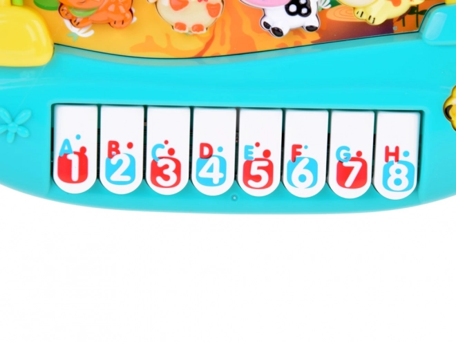 Orgues à clavier interactif éducatifs avec animaux de la ferme ZA5331