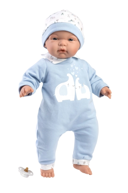 Llorens 13847 JOEL - poupée bébé réaliste avec corps en tissu doux - 38 cm