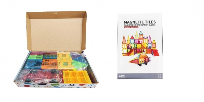 Jeu de construction magnétique coloré